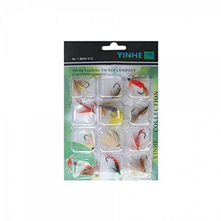 EFFE FLY SİNEK İĞNE SETİ HG 8805 - 1 Paket 12Lİ