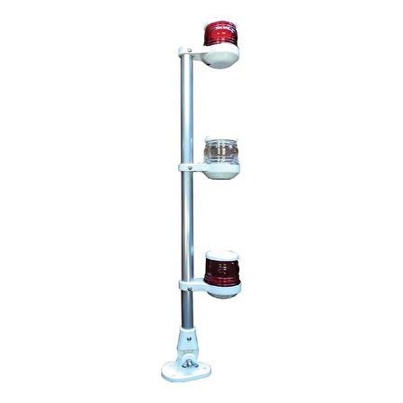 3lü Arıza Feneri 60cm Direk Hareketli Ayak