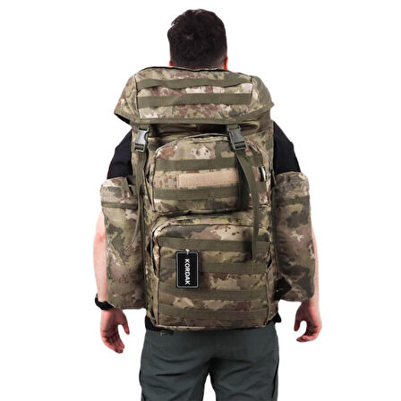 Avcı Market 90 lt Su Geçirmez Outdoor Sırt Çantası Kamuflaj