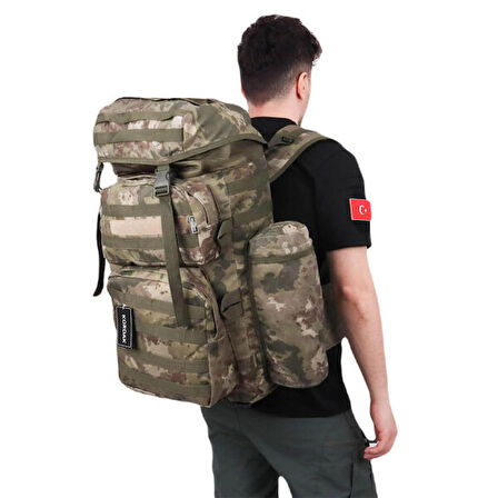 Avcı Market 90 lt Su Geçirmez Outdoor Sırt Çantası Kamuflaj