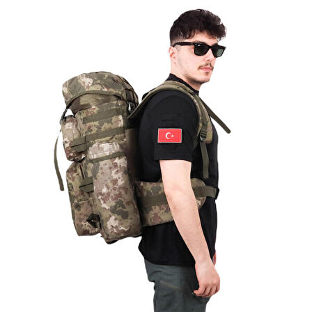 Avcı Market 90 lt Su Geçirmez Outdoor Sırt Çantası Kamuflaj