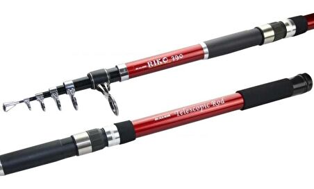 Bauer Riko 3.90m Teleskopik Surf Olta Kamışı 100-200gr