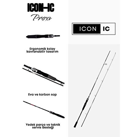 ICON-IC Proxi 802M 240cm 3-25gr 2P Karbon Spin Olta Kamışı