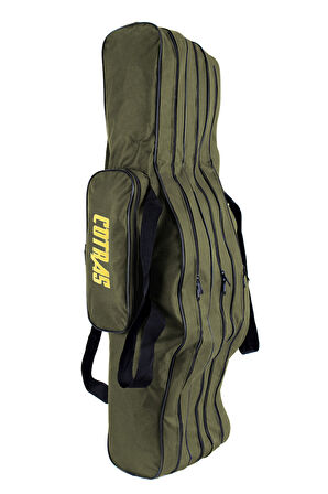 Cotras Haki Olta Kamış Çantası 100cm 4 Gözlü