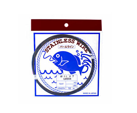 SHOWA Çelik Tel Karbon Siyah 10m. Çelik Tel - 18 LB