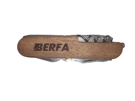 Berfa BF171 Paslanmaz Ahşap Kabze İsveç Cep Çakısı