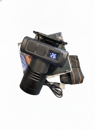 Kafa Lambası Şarjlı UV Lambalı Sensörlü Zoomlu KL 2033 UV