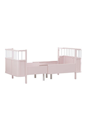 Mdf Beşik, Siesta Büyüyen Beşik 90x130 - Pembe 1 Adet Comfort Yatak 90x130