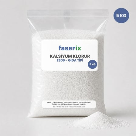 Kalsiyum Klorür(E509 Gıda Tipi) 5 Kg