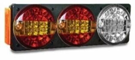 Unıversal Truck Combınatıon Taıl Lamp Ucgen  Reflektorlu -Sol Rubolıte Tip - Cerkez Unvr-826