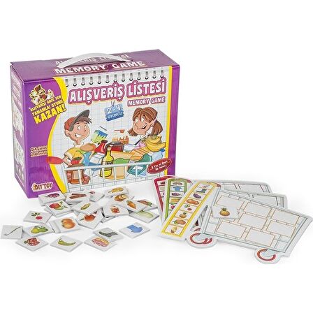 Alışveriş Listesi Hafıza Oyunu 36 Parça Diytoy