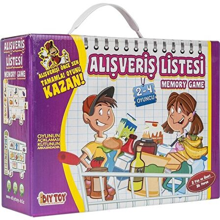Alışveriş Listesi Hafıza Oyunu 36 Parça Diytoy