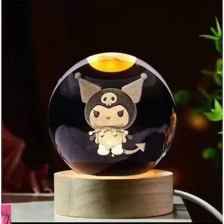 Kuromi Işıklı Cam Küre Kod 63