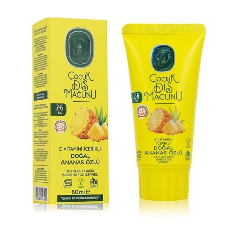 Çocuk Diş Macunu 60 ml Ananas