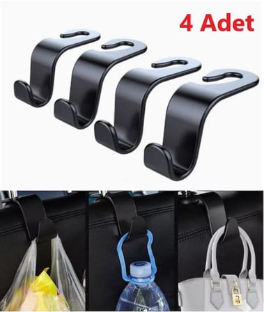 4  Adet Araba Koltuk Arkası Askı