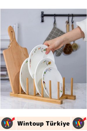 #Stand Montajsız Mutfak Banyo Dolap İçi Tezgah Üstü Düzenleyici Çok Amaçlı Ahşap Görünüm Bambu Stand