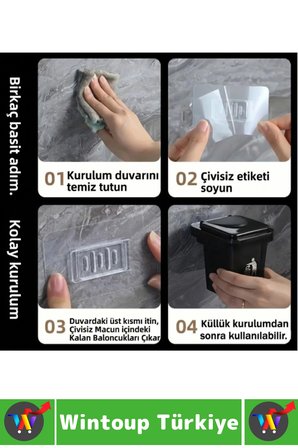 #Küllük Kendinden Yapışkanlı Küllük Dayanıklı Plastik Dekoratif Ev Ofis Kamp Teras Balkon Çıkarılabilir Hazneli Çöp Kovası Tasarımlı Mini Duvar Küllüğü