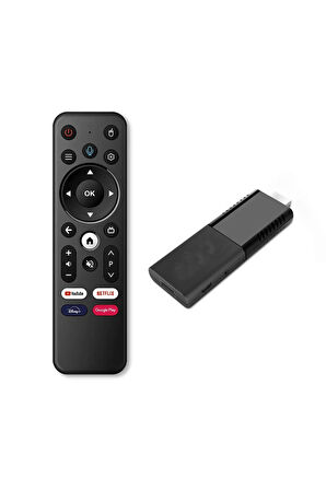 Android Fire TV 4K+ Android 12.5 IPTV  Ses kontrollü Kumanda 2GB Ram+16GB Hafıza Wi-Fi 5G Quad Core