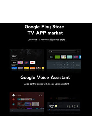 Android Fire TV 4K+ Android 12.5 IPTV  Ses kontrollü Kumanda 2GB Ram+16GB Hafıza Wi-Fi 5G Quad Core