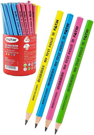 FATİH BAŞLANGIÇ KALEMİ JUMBO ÜÇGEN RENKLİ GÖVDE 72'Lİ