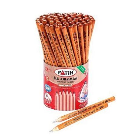 Fatih Kurşun Kalem İlk Kalemim Natural Üçgen Fa12050Kl0072   72'li Paket / Fatih