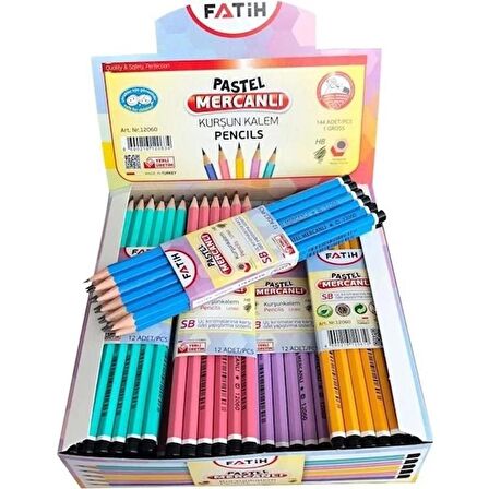  FATİH 12060 KÖŞELİ MERCANLI PASTEL RENK KURŞUN KLM