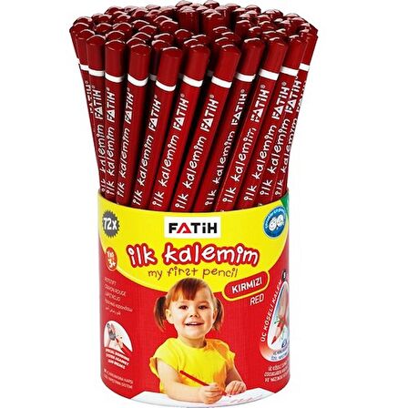 FATİH JUMBO ÜÇGEN BAŞLANGIÇ KALEMİ KIRMIZI 72 ADET