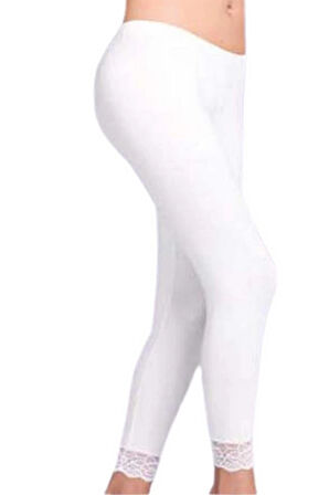 Şahinler Paçası Dantel Uzun Tayt B888