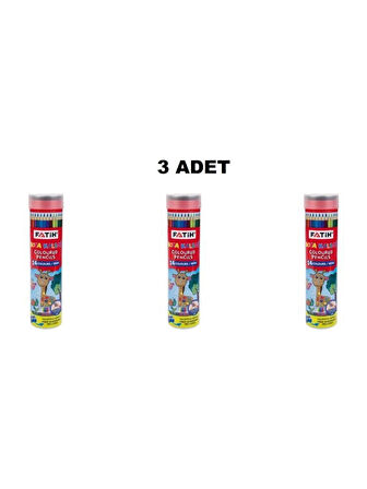 Fatih Tüp Kuru Boya Kalemi 24 Renk 3 Adet