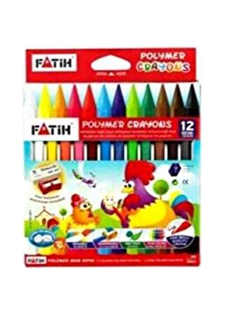 Fatih Mum Boya 12Li Silgi+Kalemtraş Hediyeli Set - 3 set