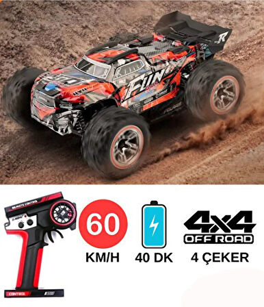 60 Km Hız Yapan Elektrikli Araba Uzaktan Kumandalı Led Işıklı 4X4 Off-road Arazi Aracı 
