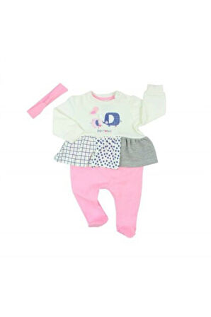 Kız Bebek Pembe Elephant Tulum