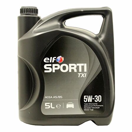 Elf Sporti TXI 5W-30 5 Lt Tam Sentetik Motor Yağı ACEA A5/B5