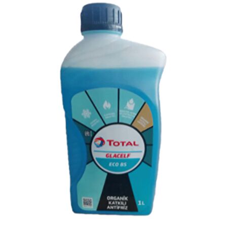 Total Glacelf Eco Bs Organik Mavi Antifriz 1 Litre (Üretim Yılı - 2022)