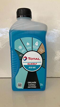 Total Glacelf Eco Bs Organik Mavi Antifriz 1 Litre (Üretim Yılı - 2022)