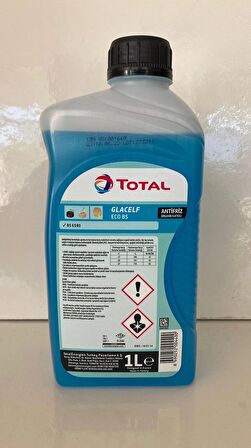 Total Glacelf Eco Bs Organik Mavi Antifriz 1 Litre (Üretim Yılı - 2022)