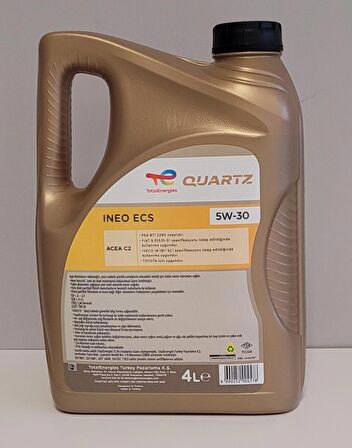 Total Quartz Ineo ECS 5W-30 Motor Yağı 4 Litre DPF'li (Üretim Yılı - 12/2023)