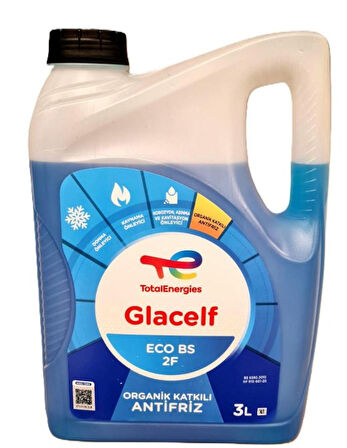 Total Energies GLACELF ECO BS 2F  Organik Katkılı 3 Litre Mavi Antifriz