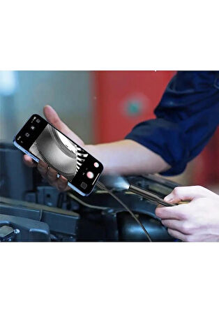 Nivego Endoskop Yılan Kamera iphone Uyumlu Led'li 5 Metre 7 mm Sert Kablo 2mp Full Hd