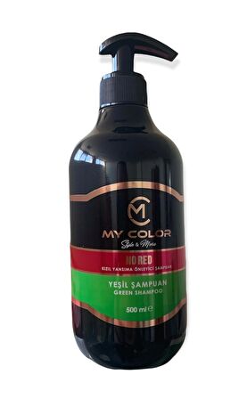 Style More No Red Yeşil Şampuan doğal ve kahve tonlarda boyalı saçlarda kızıllaşmayı önleyici 500 ml