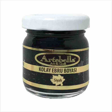 Artebella Kolay Ebru Boyası 36080040 Siyah 40ml - 2 adet