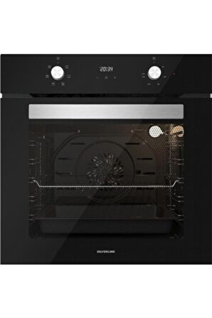 Silverline Siyah Cam Ankastre Set Bo6502b01 - Cs5335b01 - 3457