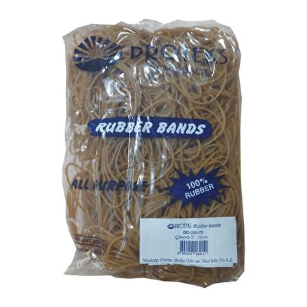 Proteks Ambalaj Lastiği %100 Kauçuk Lastik 250 Gr 70 mm Poşet