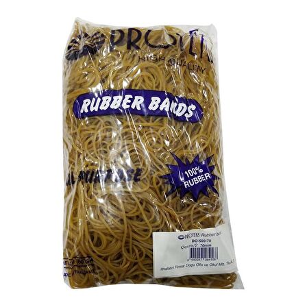 Proteks Ambalaj Lastiği %100 Kauçuk Lastik 500 Gr 70 mm Poşet