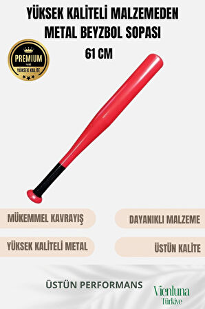 Özel Üretim Üstün Tutuş Sağlayan Kırılmaz Ultra Dayanıklı Metal Süper Baseball Beyzbol Sopası 61 Cm