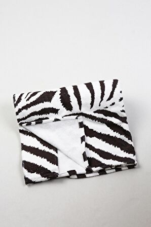 Plaj Havlusu Zebra Siyah 80x150 cm