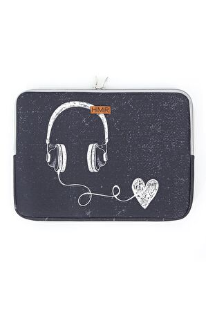 Music Easy Case 15 inç Laptop Çantası Notebook Kılıfı