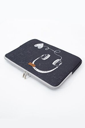 Music Easy Case 15 inç Laptop Çantası Notebook Kılıfı