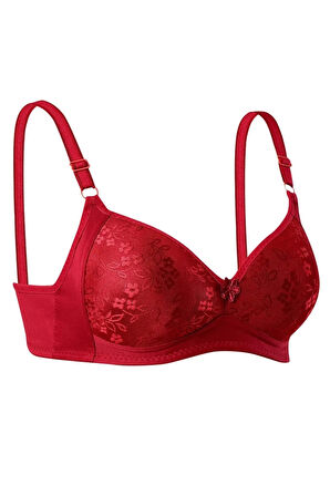 Silikonlu Toparlayıcı Dantelli Telsiz Sütyen Siyah Beden 80B