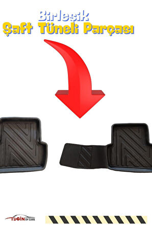 CUPRA Leon 2023 Sonrası 4,5D Havuzlu Paspas 2020 Sonrası Siyah | Manuel Vites